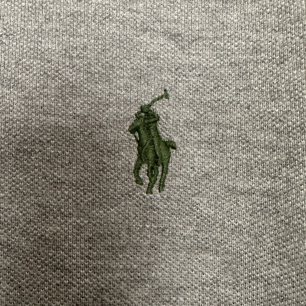 Polo Ralph Lauren‎ Iconic Mesh Polo Shirt Mens XL TG, 100% Cotton, Gray - Picture 5 of 9